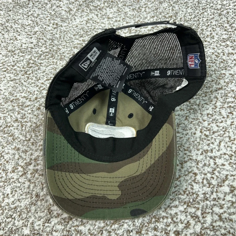 Green Bay Packers Hat Cap Snap Back Boys One Size Camo NFL Football New‎ Era